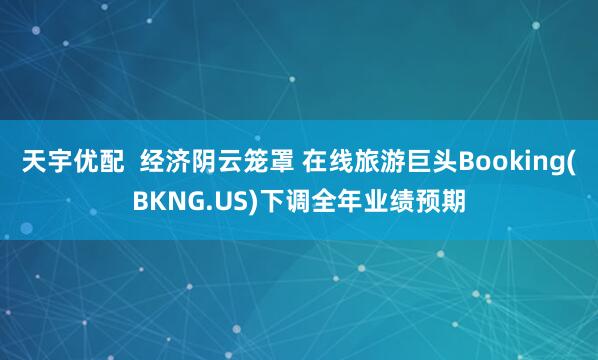 天宇优配  经济阴云笼罩 在线旅游巨头Booking(BKNG.US)下调全年业绩预期