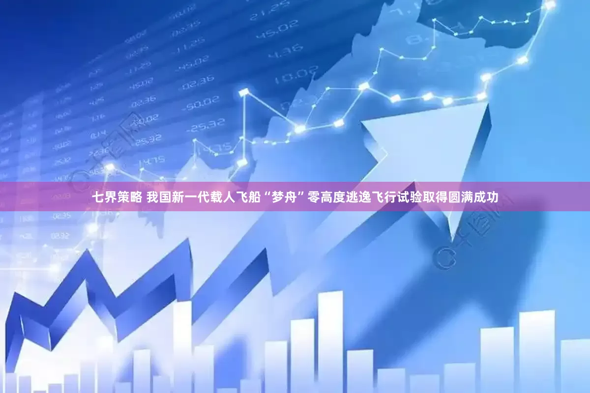 七界策略 我国新一代载人飞船“梦舟”零高度逃逸飞行试验取得圆满成功