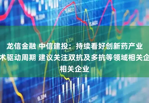 龙信金融 中信建投：持续看好创新药产业技术驱动周期 建议关注双抗及多抗等领域相关企业